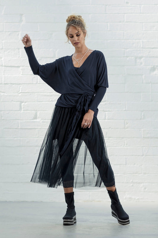 Ivy Navy Tulle Skirt(last sizes)