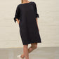 Claudia Navy Linen Tunic