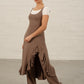 Cappuccino Georgia Frill Jersey Dress