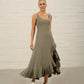 Olive Georgia Frill Jersey Dress (Last One)