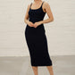 Navy Kira Mid-length vest
