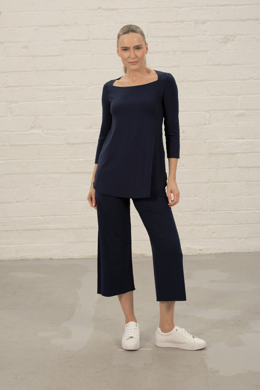 Navy Iris Top