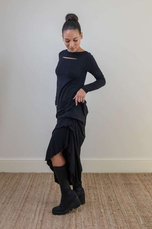 Black Eloise Slash Top(size 1 only)