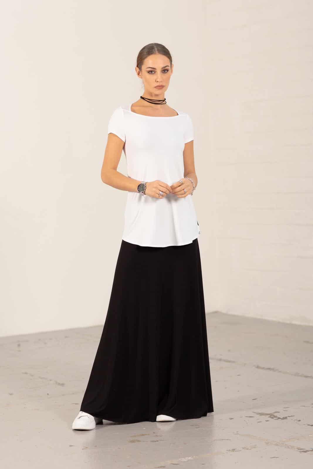 Navy Swan Skirt