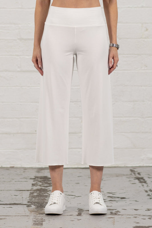 Soft White Ellen Crop Palazzos