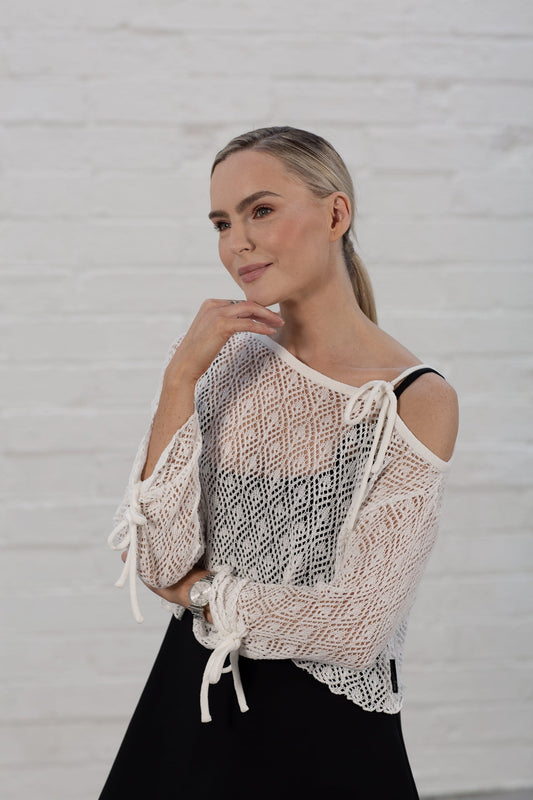 Rori Ecru Crop Jumper